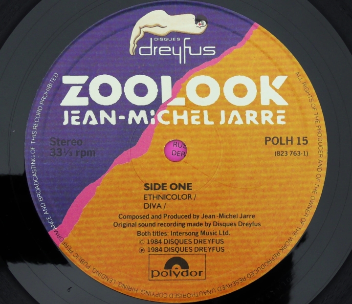 Jean-Michel Jarre – Zoolook Disques Dreyfus – POLH 15