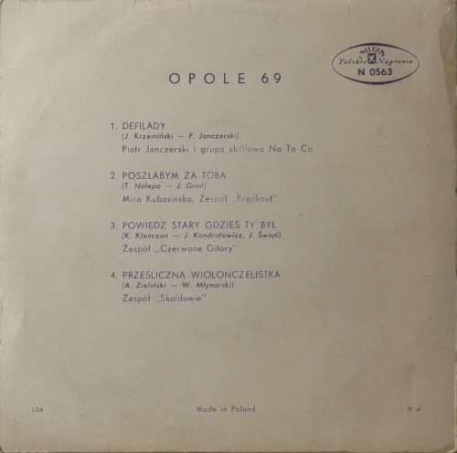 Opole 69 Polskie Nagrania Muza – N 0563