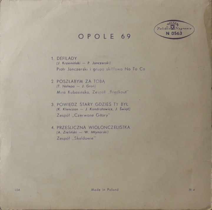 Opole 69 Polskie Nagrania Muza – N 0563
