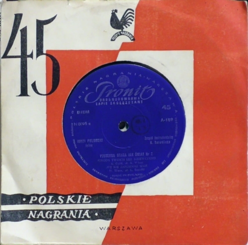 Jerzy Połomski, Zespół Instrumentalny K. Turewicza – Piosenka Stara Jak Świat Nr 2 Pronit – N 0095