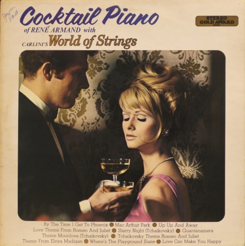 René Armand With Carlini's World Of Strings – Cocktail Piano Stereo Gold Award – MER 313