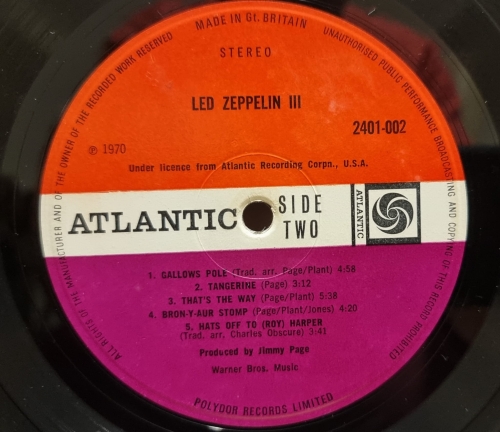 Led Zeppelin – Led Zeppelin III Atlantic – 2401-002