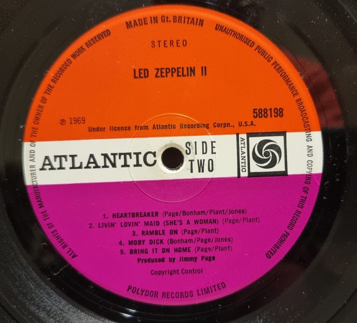 Led Zeppelin – Led Zeppelin II Atlantic – 588 198