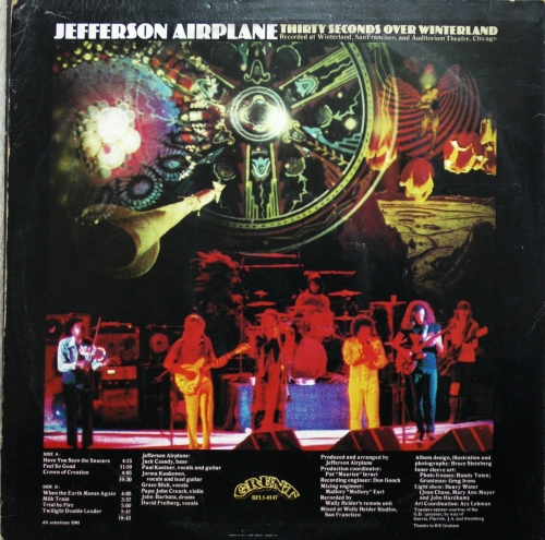 Jefferson Airplane – Thirty Seconds Over Winterland Grunt – BFL1-0147