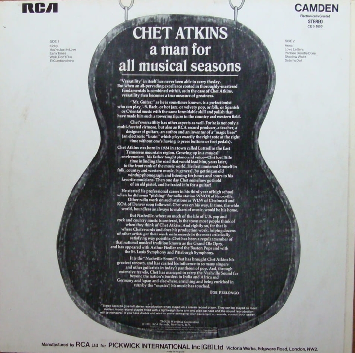 Mr. Atkins ‎– Guitar Picker CDS 1090 Folk, World, & Country Winyle http://popmaster.pl/