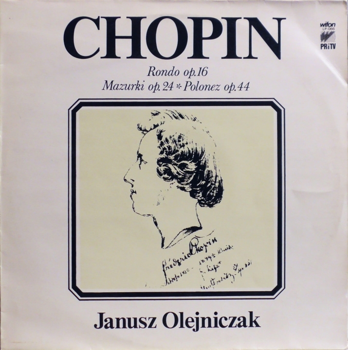 Chopin, Janusz Olejniczak – Rondo Op.16 Mazurki Op.24 Polonez Op.44 Wifon – LP 066