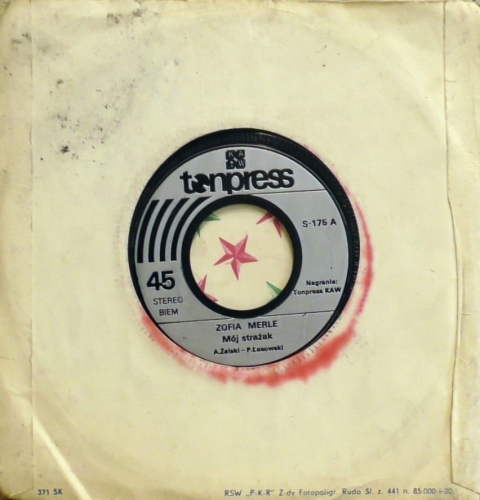 Zofia Merle, Bogumił Kłodkowski – Mój Strażak / Tango W Remizie Tonpress KAW – S-175