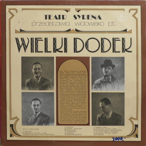 Teatr Syrena Przedstawia...  Polskie Nagrania Muza – SX 1813