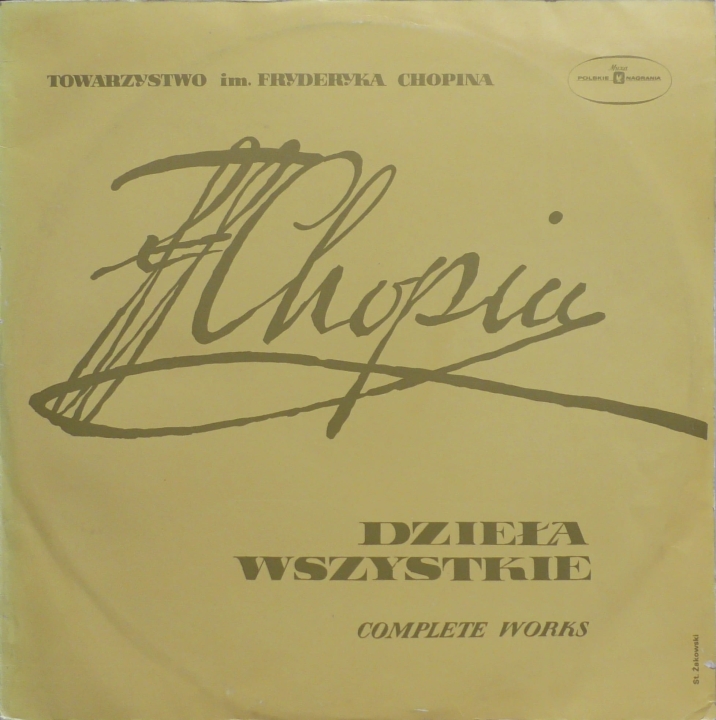 Lidia Grychtołówna, Fryderyk Chopin – Dzieła Wszystkie - Scherza Polskie Nagrania Muza – SX 0074