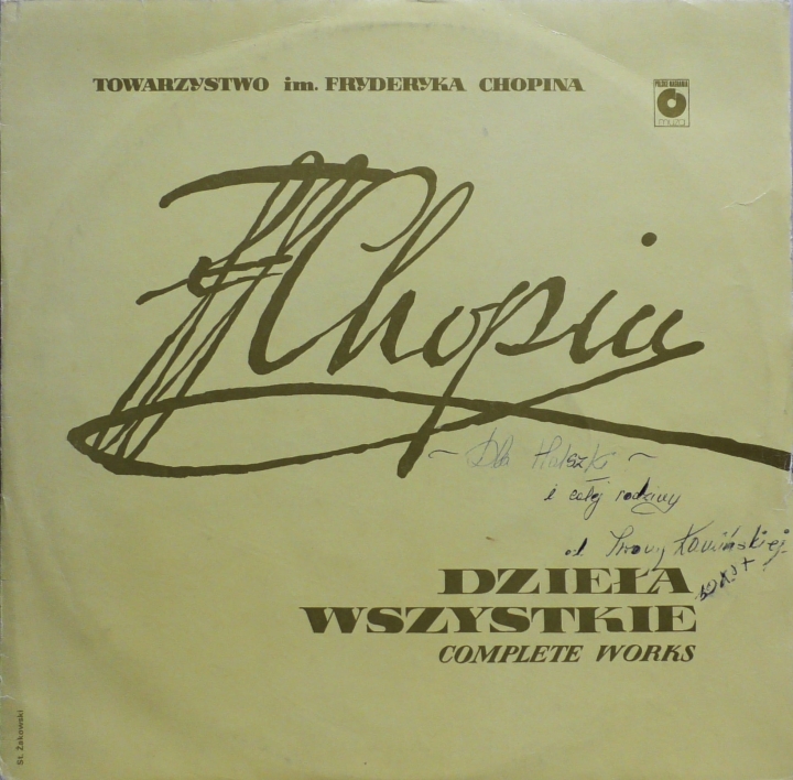Fryderyk Chopin* – Dzieła Wszystkie = Complete Works Polskie Nagrania Muza – SX 0060