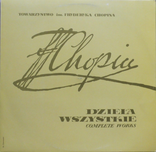 F. Chopin – Walce - Valses Polskie Nagrania Muza – SX 0068