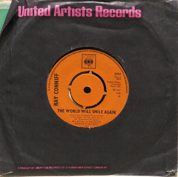 Ray Conniff – The World Will Smile Again CBS – 2701