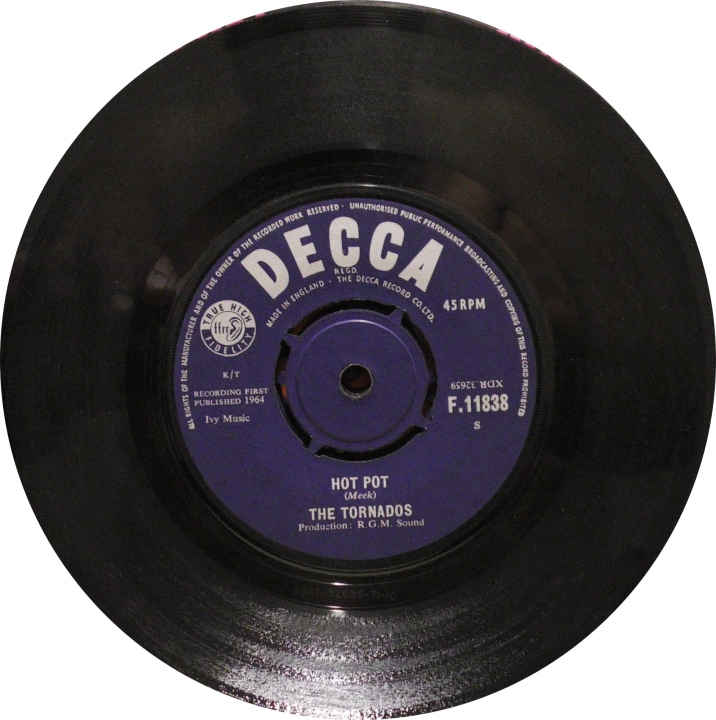 The Tornados – Hot Pot Decca – F.11838