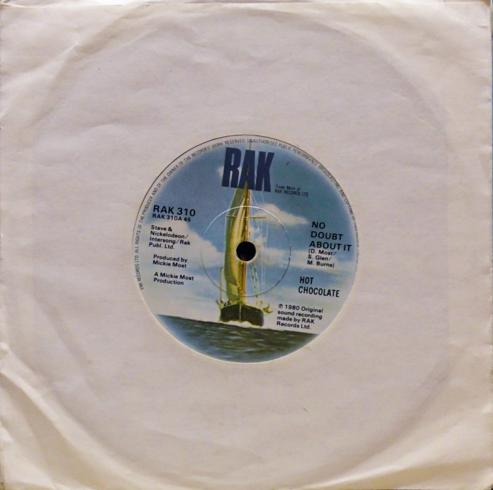 Hot Chocolate – No Doubt About It RAK – RAK 310