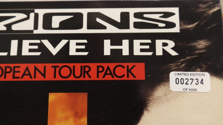 Scorpions – Don't Believe Her (Limited Edition European Tour Pack) Vertigo – VERXG 52 Limited Edition, Numbered