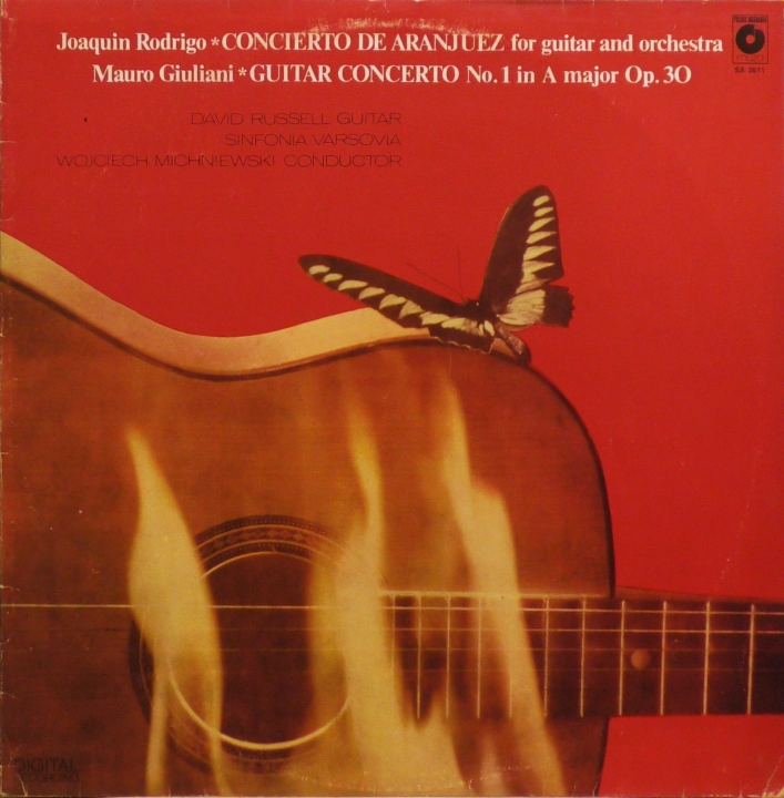 David Russell, Sinfonia Varsovia, Wojciech Michniewski – Concierto De Aranjuez For Guitar And Orchestra / Guitar Concierto No. 1 In A Major Op. 30 Polskie Nagrania Muza – SX 2611