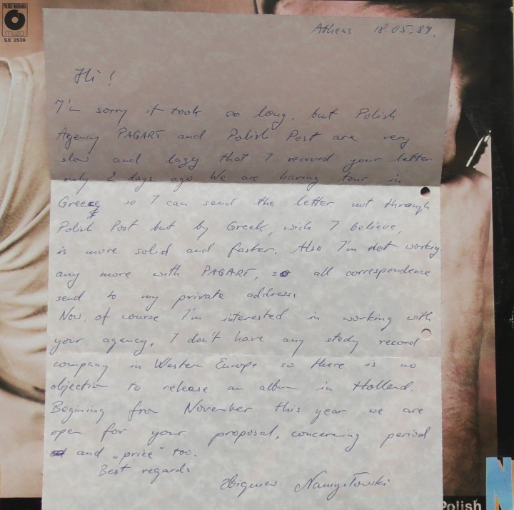 Zbigniew Namysłowski The Q – Open Polskie Nagrania Muza – SX 2539