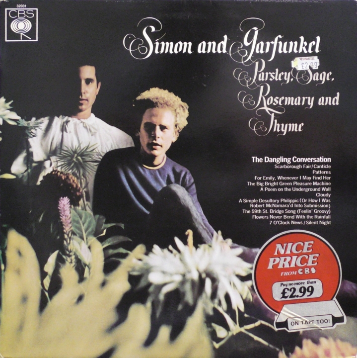 Simon And Garfunkel – Parsley, Sage, Rosemary And Thyme CBS – 32031