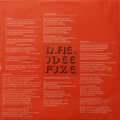 Czesław Niemen – Idée Fixe 	Polskie Nagrania Muza – SX 1570-1571