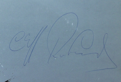 Cliff Richard | Sincerely Columbia – SX 6357 Cover signed by Cliff