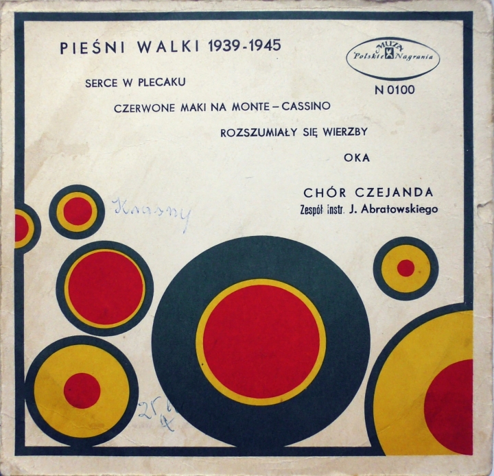 Chór Czejanda – Pieśni Walki 1939-1945 R. Polskie Nagrania Muza – N 0100