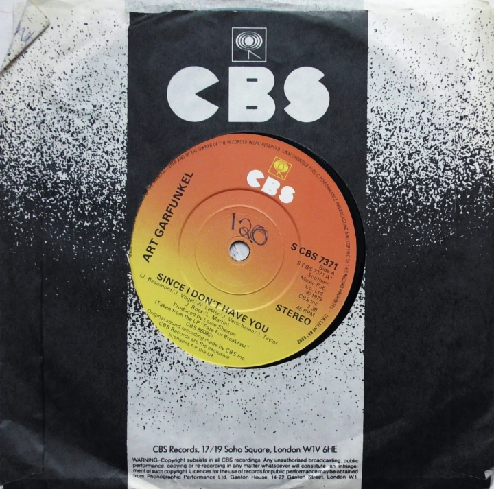 Art Garfunkel – Since I Don't Have You CBS – S CBS 7371