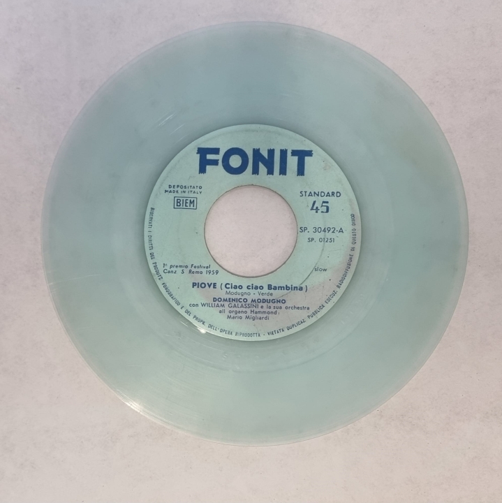 Domenico Modugno – Piove (Ciao Ciao Bambina) Fonit – SP. 30492