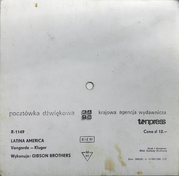 Gibson Brothers – Latina America Tonpress – R-1149