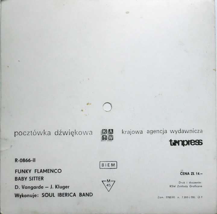 Soul Iberica Band – Funky Flamenco / Baby Sitter Tonpress – R-0866-II