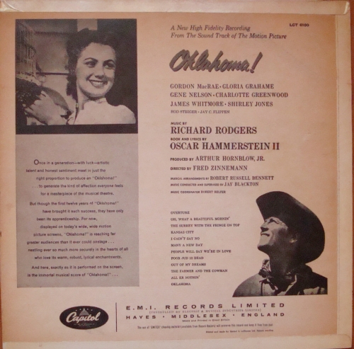 Rodgers And Hammerstein ‎– Oklahoma! LCT 6100  Vinyl