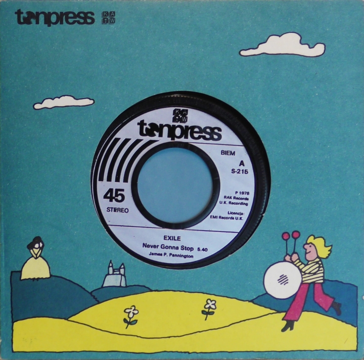 Exile – Never Gonna Stop / Kiss You All Over Tonpress – S-215
