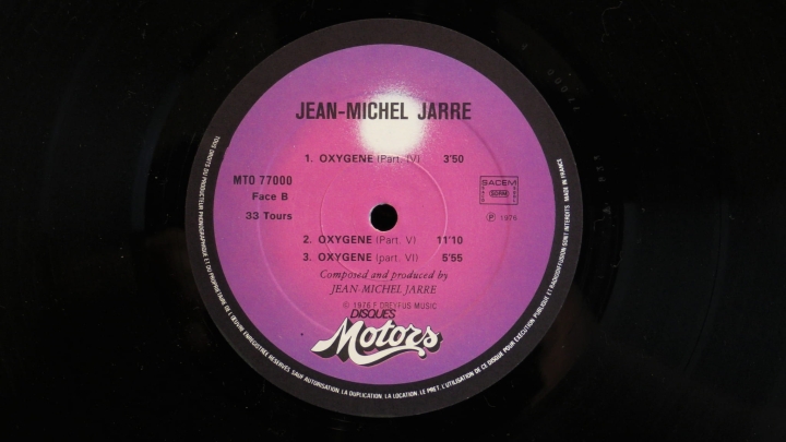 Jean Michel Jarre – Oxygène Les Disques Motors – MTO 77000