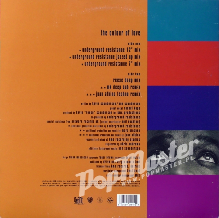 The Reese Project The Colour Of Love 0-40401 Vinyl House Płyta  www.popmaster.pl
