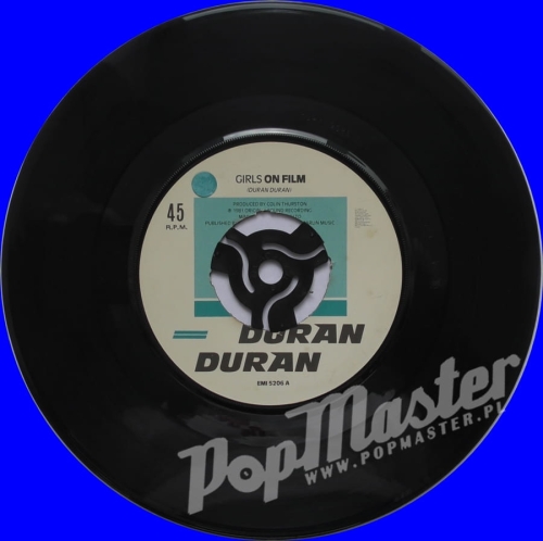 Duran,Duran,Girls,On,Film,EMI,5206,Vinyl,7,45,RPM,Single,Push-Out,Centre
