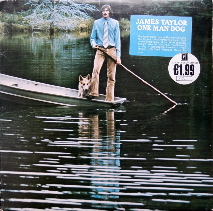 ቪዳልስ መዝገቦች, Disko Biniloak, বিশেষ একধরনের প্লাস্টিক রেকর্ড, вінілавыя пласцінкі, ဗီနိုင်းမှတ်တမ်း, Винил записи, Vinylové desky, Zolemba za Vinyl, Vinyyli levyt, Disques vinyle, Discos de vinilo, Δίσκοι βινυλίου,JAMES TAYLOR ONE MAN DOG A1/B1