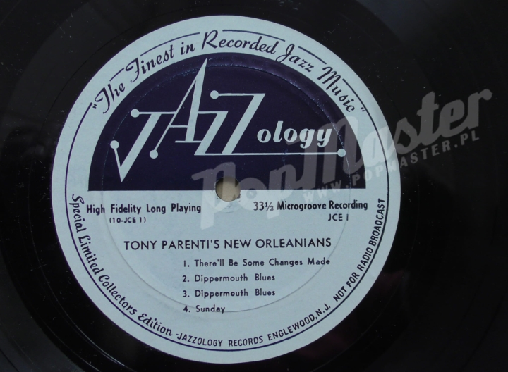 Tony Parenti's New Orleanians Special Limited Collector's Edition 10" JCE 1 Jazz Winyle www.popmaster.pl