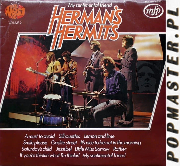 Herman's Hermits ‎– The Most Of Herman's Hermits Volume 2,Music For Pleasure ‎– MFP 50008