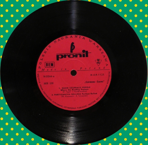 Jacek Lech, Czerwono-Czarni – Gdzie Szumiące Topole Pronit – N 0566