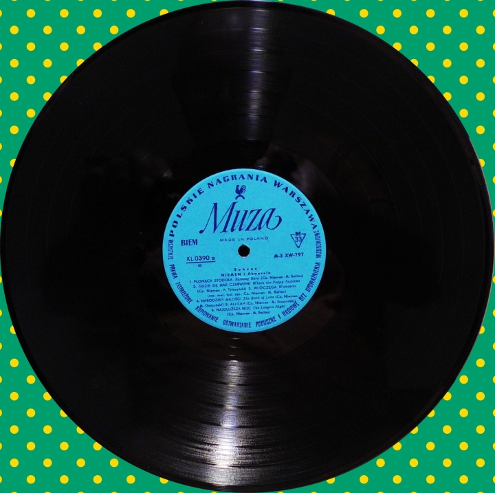 Czesław Niemen I Akwarele – Sukces Polskie Nagrania Muza – XL 0390 , Mono, Blue Labels