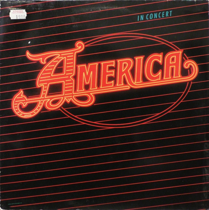 Płyta winylowa America – America In Concert Capitol Records – 1C 064 0385 1