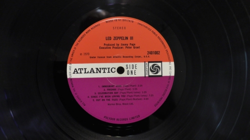 Płyty winylowe |  Zeppelin – Led Zeppelin III Atlantic – 2401002 First Pressing