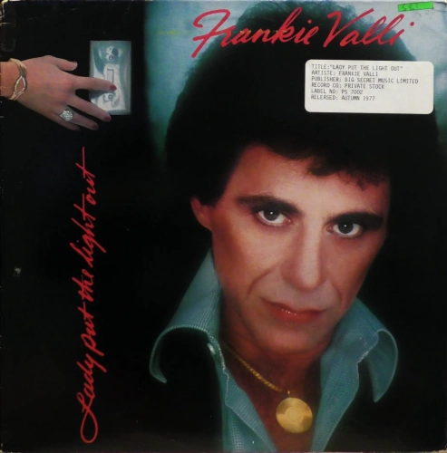 Frankie Valli – Lady Put The Light Out Private Stock – PS 7002 PROMO COPY