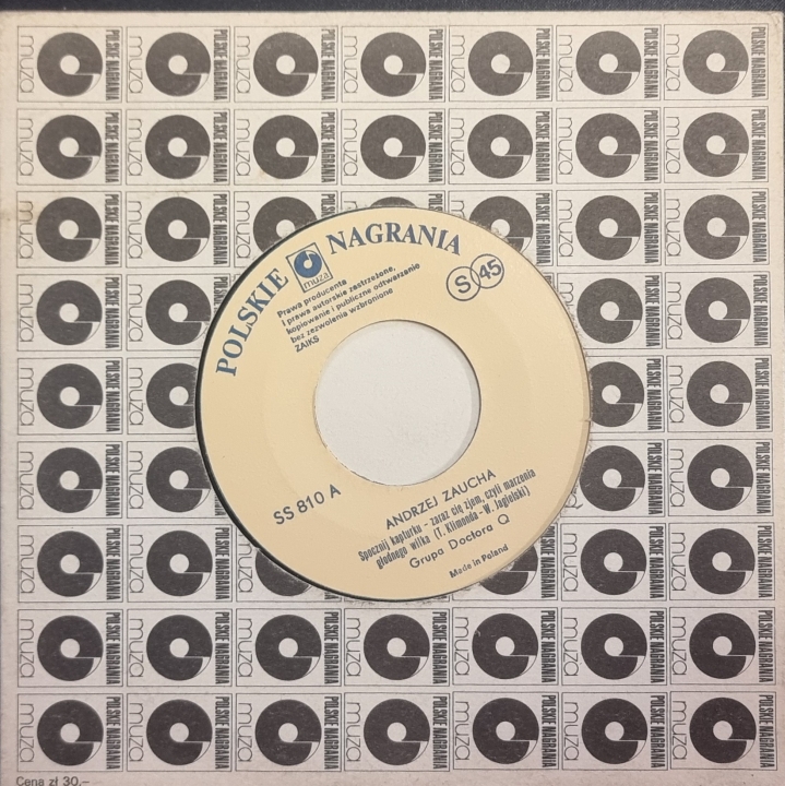 Andrzej Zaucha – Spocznij Kapturku - Zaraz Cię Zjem, Czyli Marzenia Głodnego Wilka Polskie Nagrania Muza – SS 810