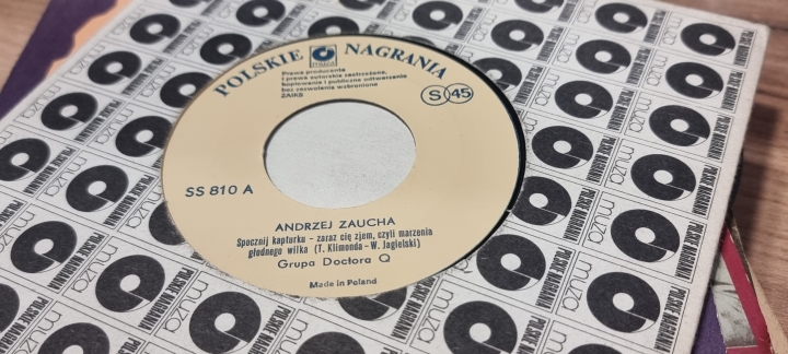 Andrzej Zaucha – Spocznij Kapturku - Zaraz Cię Zjem, Czyli Marzenia Głodnego Wilka Polskie Nagrania Muza – SS 810