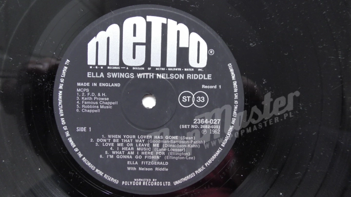Ella Fitzgerald With Nelson Riddle Orchestra 2 Płyty Winylowe Ella Swings With Nelson STANDARD DOUBLE 2682 035