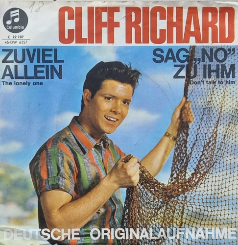 Cliff Richard – Sag' "No" Zu Ihm / Zuviel Allein Columbia – C 22 707