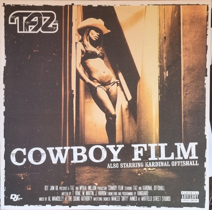 TAZ – Cowboy Film  Def Jam UK – COWBOYDJ1 + Promo Leaftlet