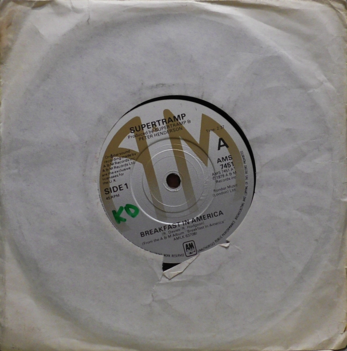 Supertramp – Breakfast In America A&M Records – AMS 7451