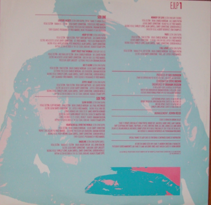 Elton John ‎– Leather Jackets EJLP1 Rock Sklep z Płytami Winylowymi 