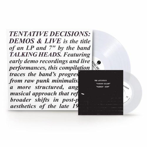 Talking Heads Tentative Decisions: Demos &amp;amp; Live 1-LP + 7-inch on Clear vinyl